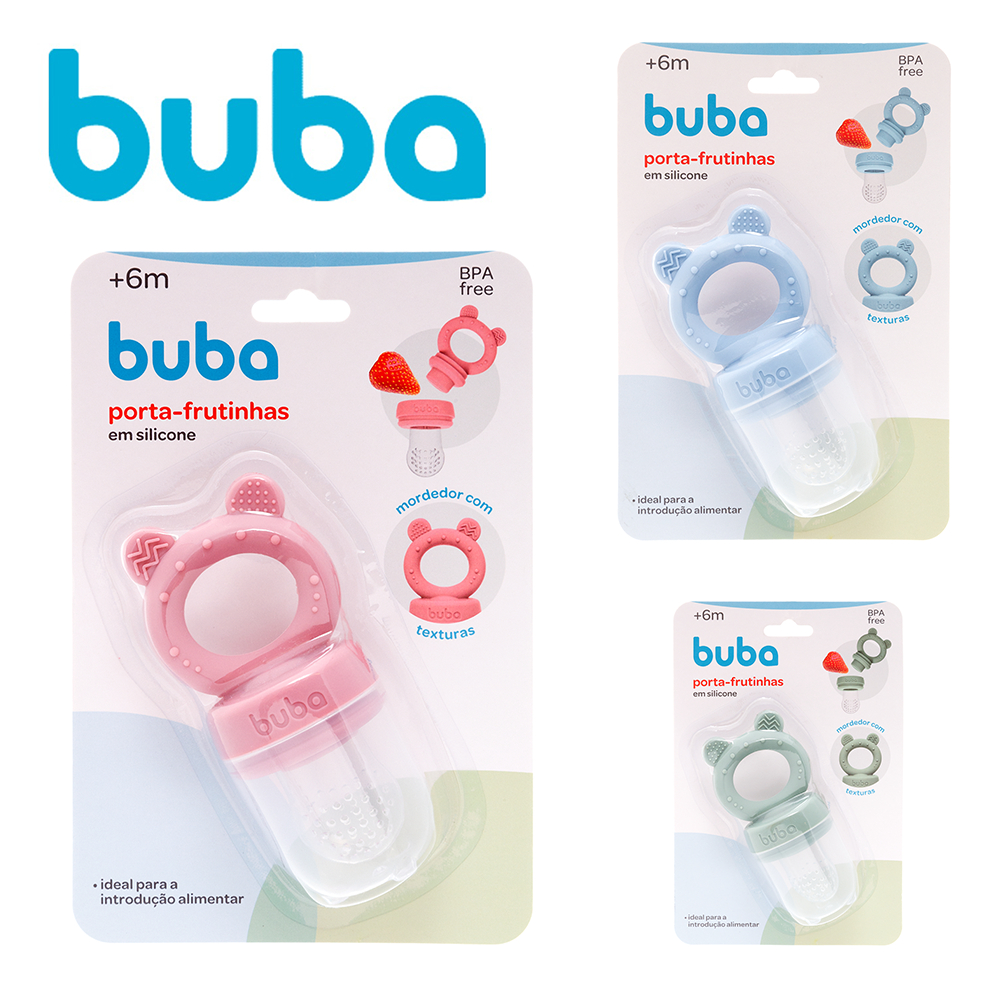 Chupeta Porta Frutinha com Mordedor Silicone Buba em Oferta na Shopee