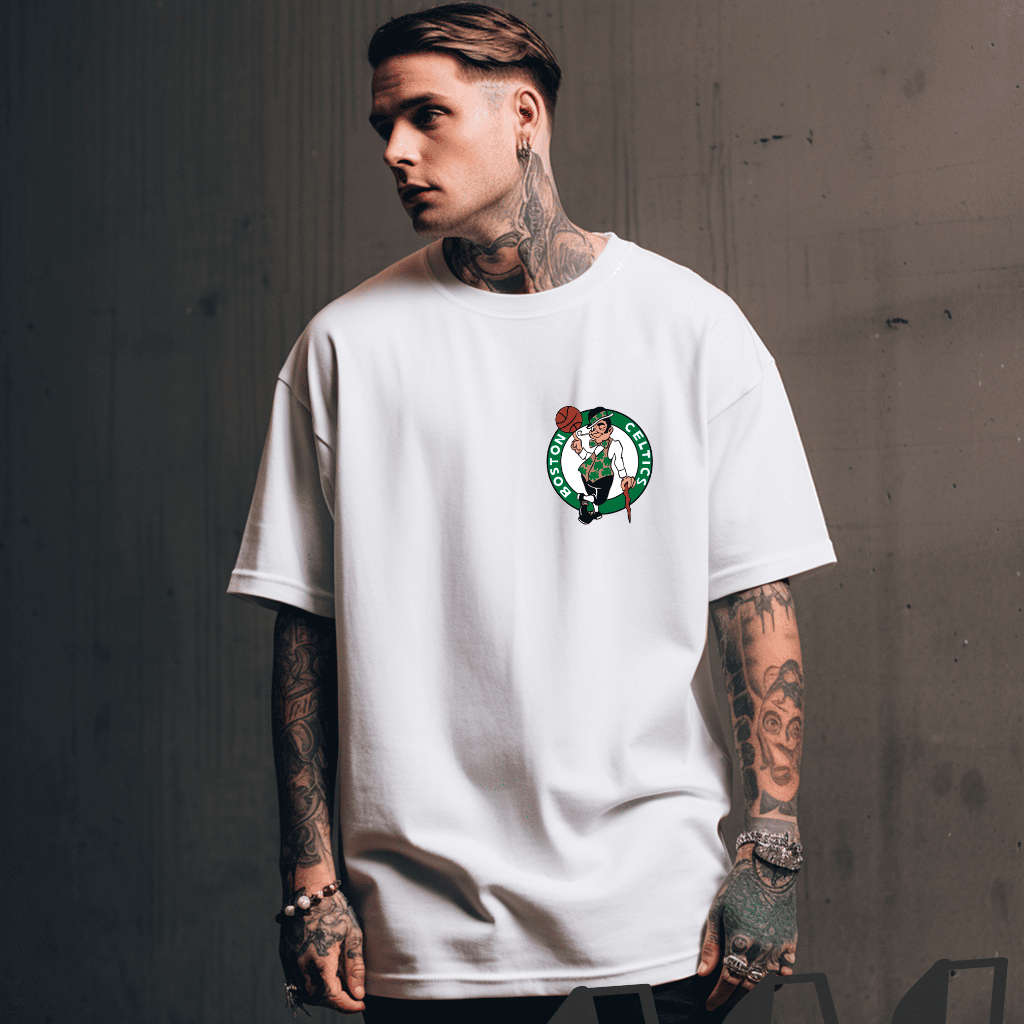 Camisa/Camiseta Oversized Masculina Feminina Algodão Streetwear Esporte NBA Celtics Boston Basquete