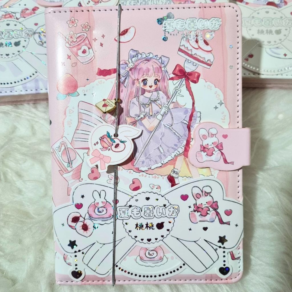 Caderno Diário Luxo Anime A5 Fecho Magnético - Papelaria Fofa - Papelaria Kawaii em Oferta na Shopee