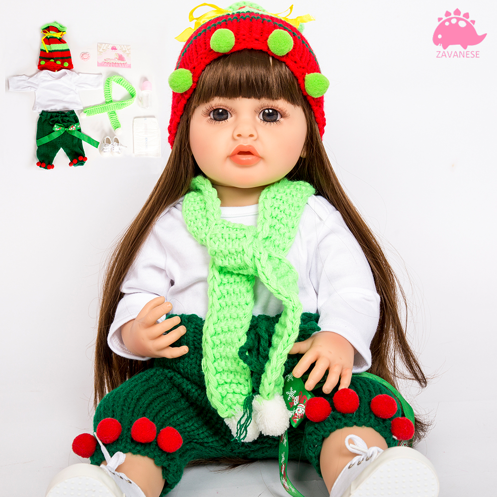 Boneca  reborn de natal realista bebê temática acessórios ZAVANESE - Mom & Baby