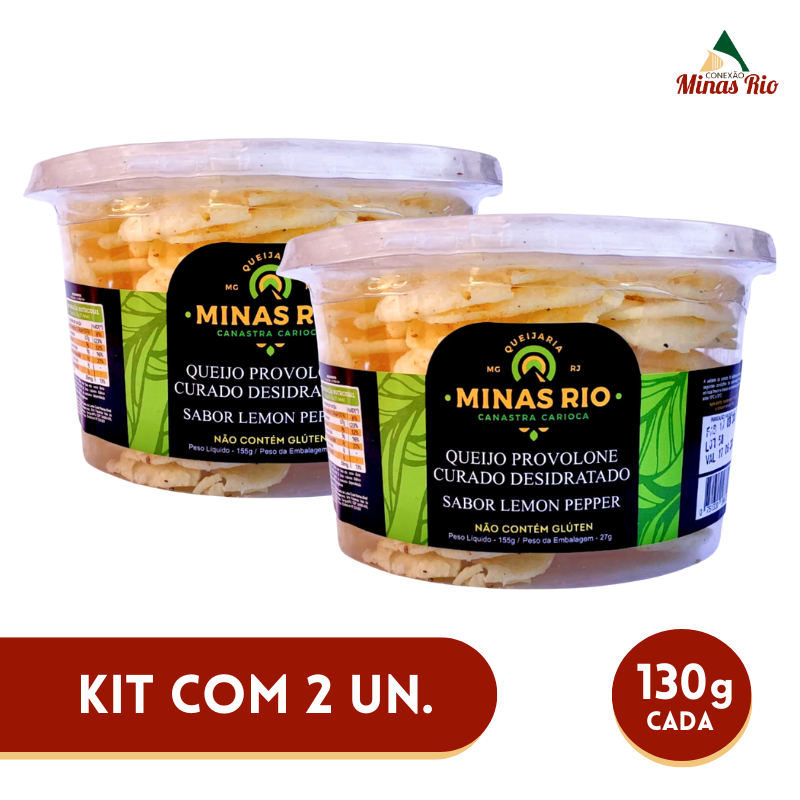 Combo Provolone Desidratado Lemon Pepper 130g (2un.)