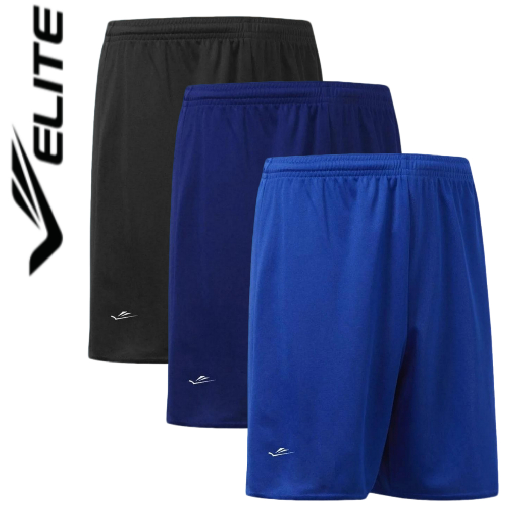 Calção Masculino Elite Jogar Futebol Shorts Basico Treino Academia Bermuda Praia Fitness Corrida