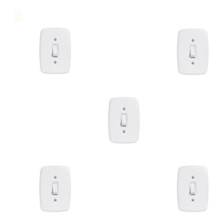 Kit 5 Conjunto Embutir 4x2, 1 Interruptor Br 250v Standart Pluzie em Oferta na Shopee