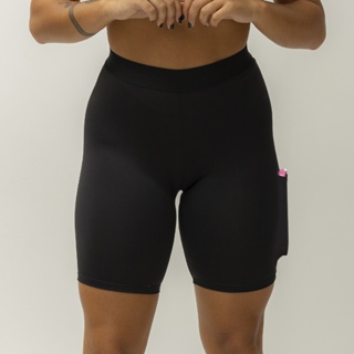 Bermuda Térmica COM BOLSO Feminina Segunda Pele Compressão Proteção Uv 50+ Anti Assaduras Esportes em Oferta na Shopee