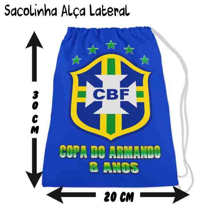 Kit Mochilinha Sacolinha Mochila Saco Sacochila Saquinho Lembrancinha Brinde Aniversario Personalizadas Festa FUTEBOL
