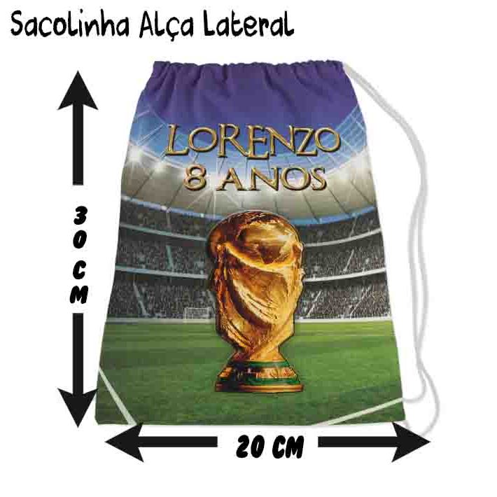 Kit Mochilinha Sacolinha Mochila Saco Sacochila Saquinho Lembrancinha Brinde Aniversario Personalizadas FUTEBOL