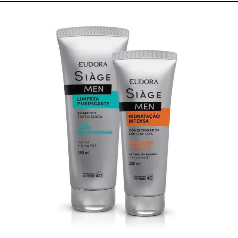Kit Eudora Siáge Men 2 Shampoo e Condicionador