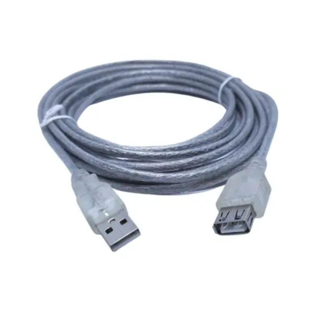 Cabo USB 2.0 Macho x Fêmea 2 Metros Cristal Alta Qualidade