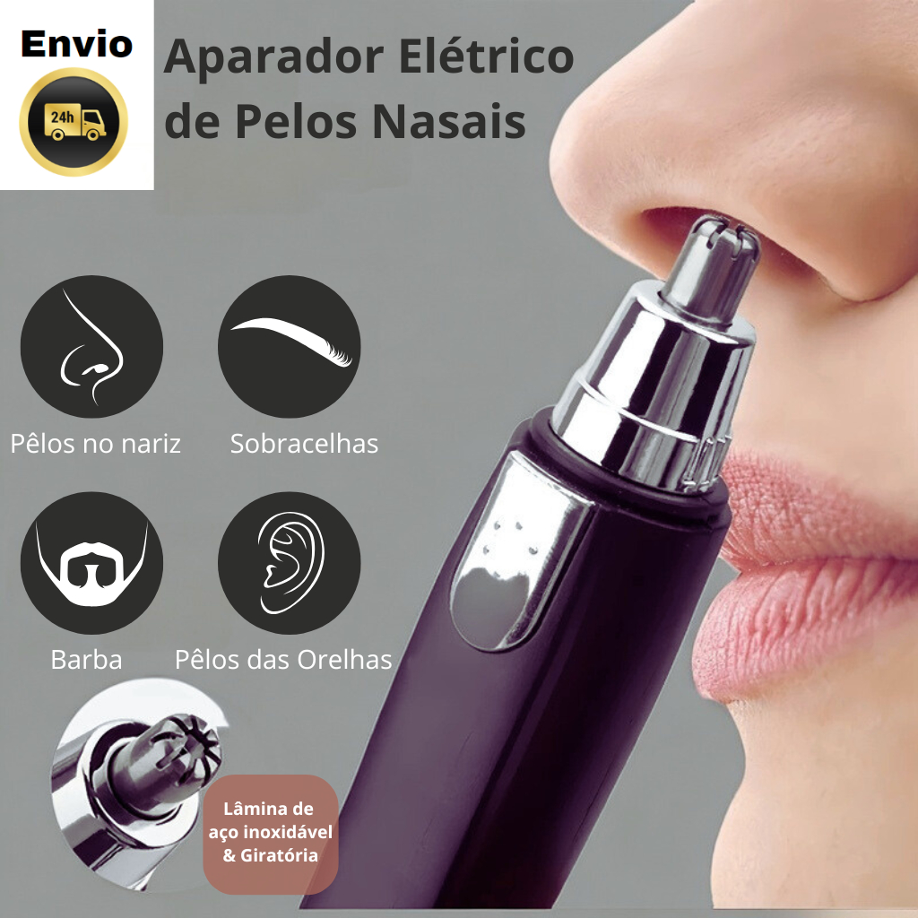 Aparador de pelos elétrico para Nariz e Orelha em Oferta na Shopee