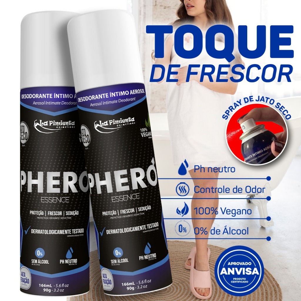 DESODORANTE ÍNTIMO PARA MANTER O PÊNIS CHEIROSO O DIA TODO - ESSENCE LA PIMIENTA