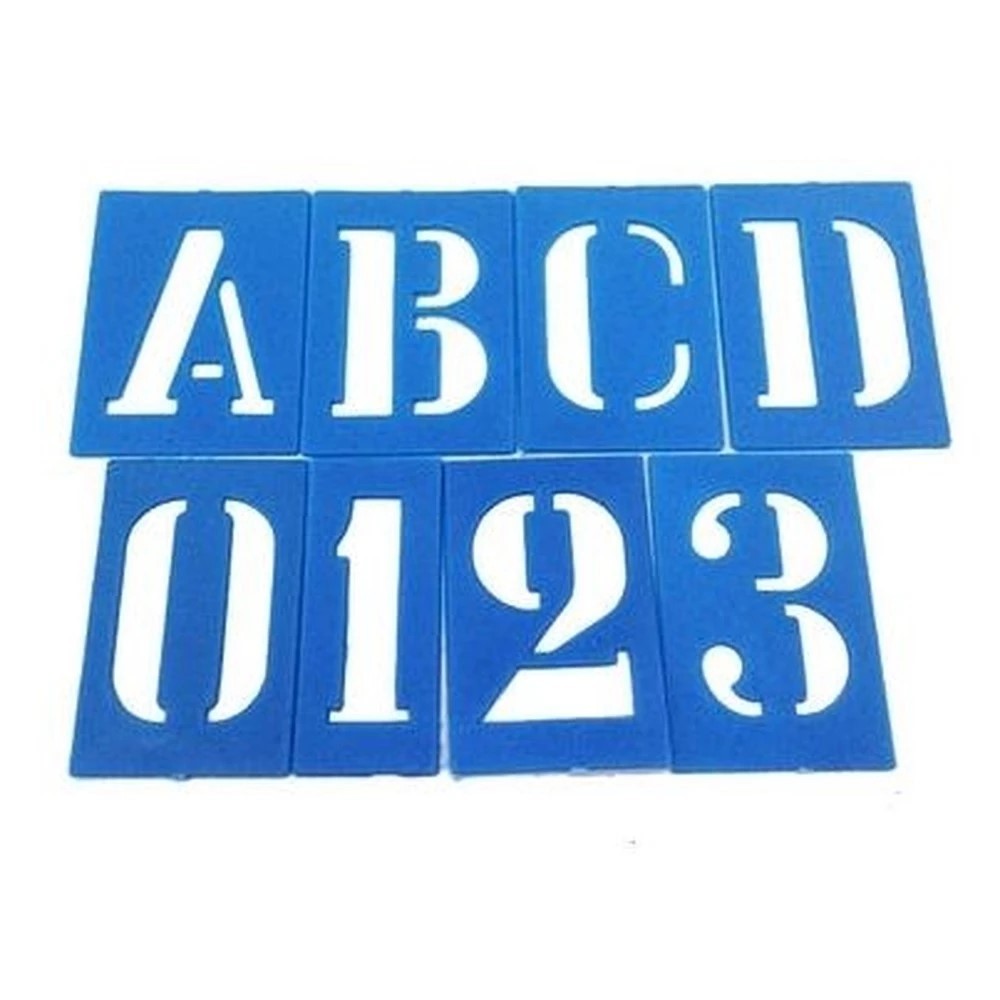 Letras Números Vazados Molde e Pintura 35mm em Oferta na Shopee