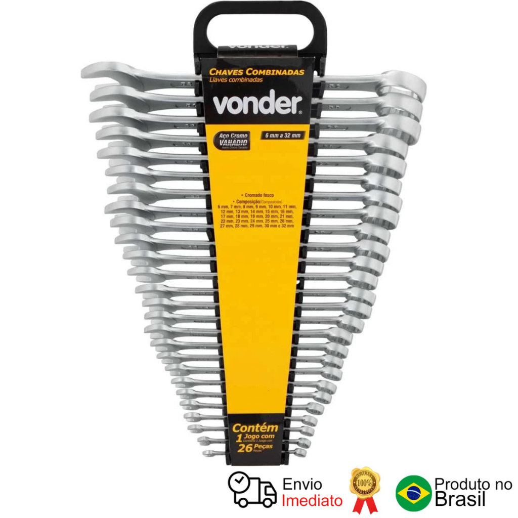 Jogo De Chaves Combinadas 6 A 32 Mm 26 Peças Suporte Vonder em Oferta na Shopee