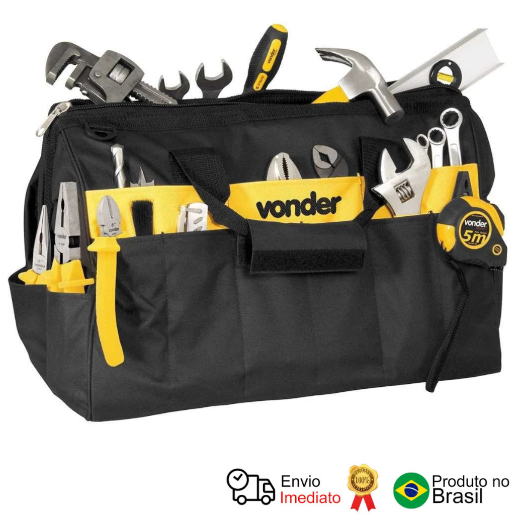 Bolsa Lona Ferramentas 470x300x350 Bl 008 Vonder em Oferta na Shopee