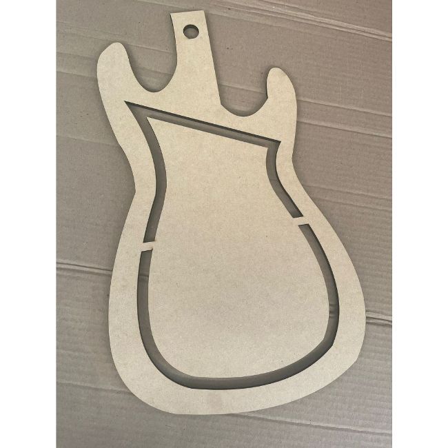 Gabarito Molde Para Petisqueira Personalizado Guitarra Mdf Cru 6mm