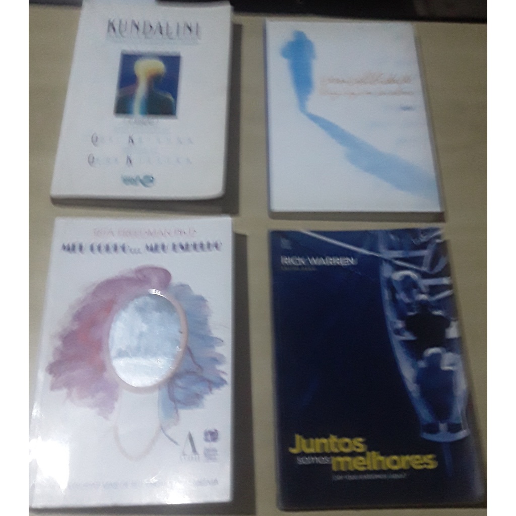 Livros Kundalini Gopi Hrishna + Juntos Somos Melhores + Meu Corpo...Meu espelho + Sensibilidade Linguagem da alma