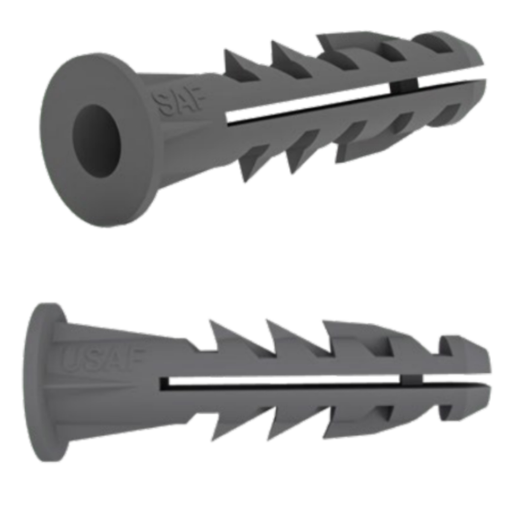 Kit 1000 Buchas 6mm Com Aba Anel Para Fixação Parede