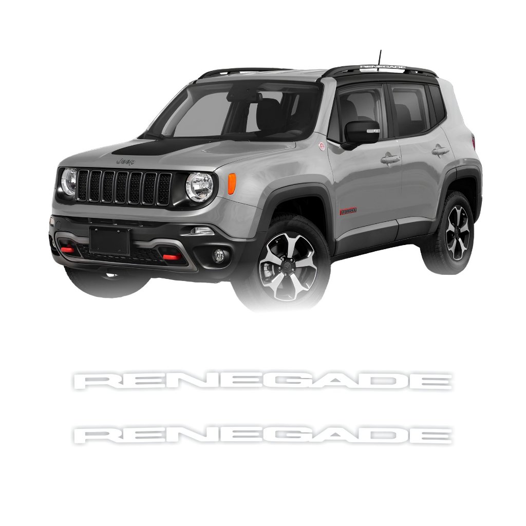 Par Adesivos Rack Teto Longarina Jeep Renegade Acessórios