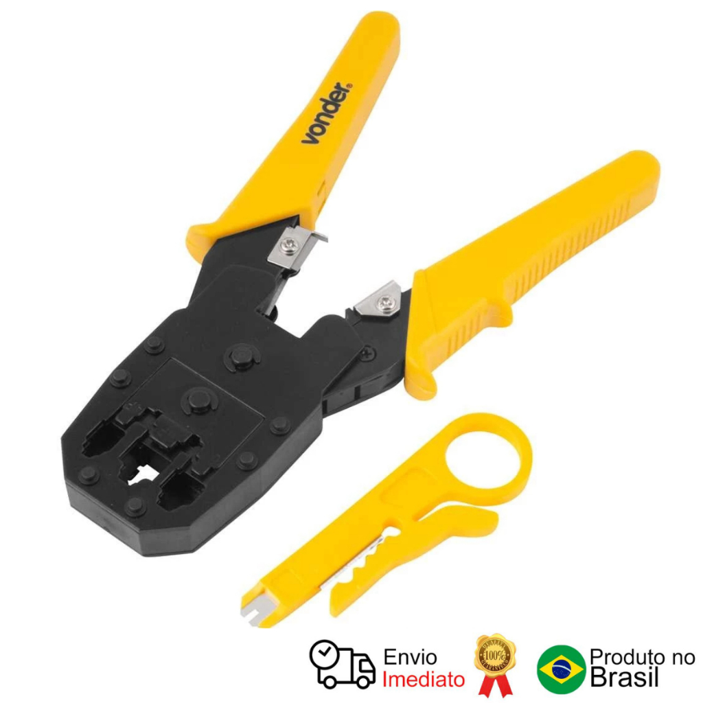 Alicate Crimpador Rj11/Rj12/Rj45 Acv 245 Vonder em Oferta na Shopee