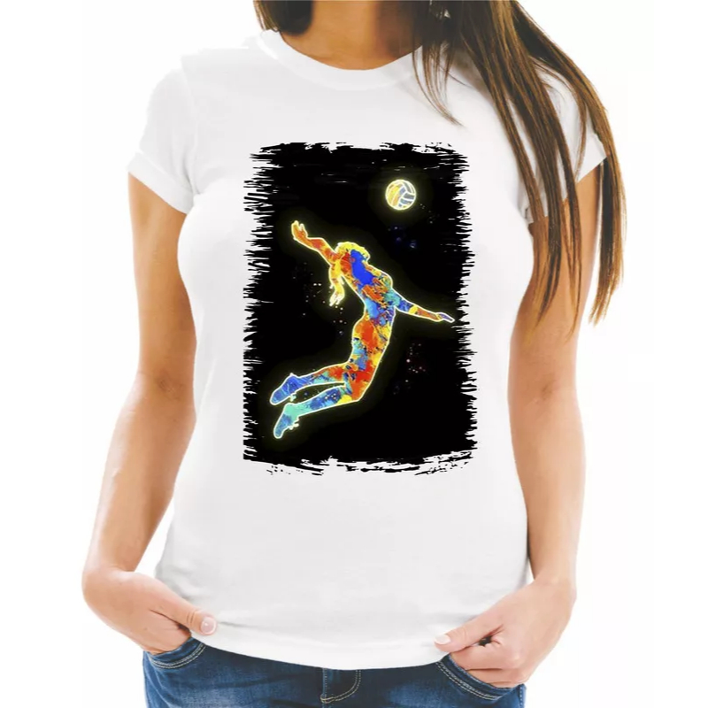 Camiseta Baby Look Esporte Volei Voleibol Feminino 162