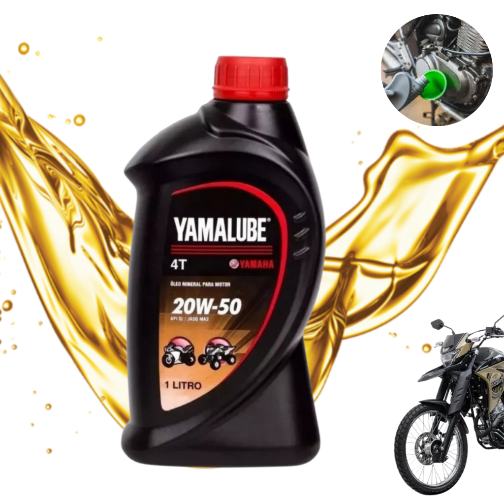 Óleo Yamalube 20W50 4T Mineral 1L API SL JASO MA2 Yamaha