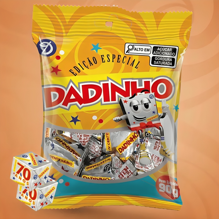 Balas Dadinho de Amendoim 90g Dizioli em Oferta na Shopee