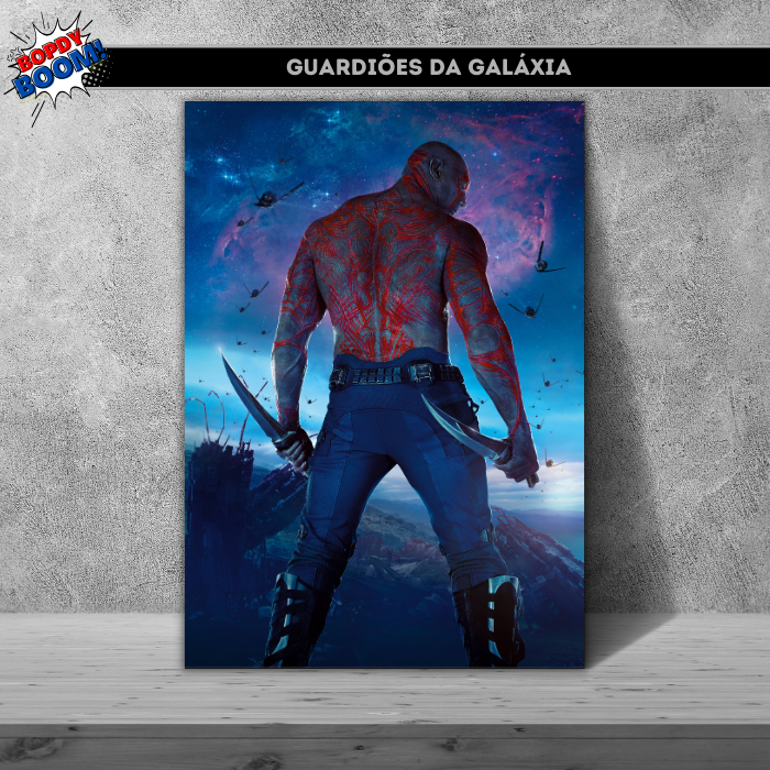 Quadro decorativo Guardiões da Galáxia Marvel Drax o Destruidor
