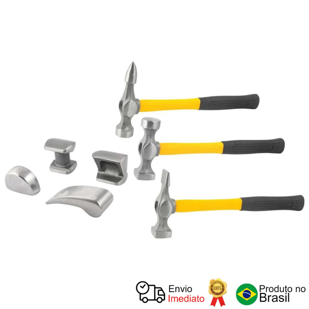 Jogo De Martelos E Tassos Com 7 Peças Vonder