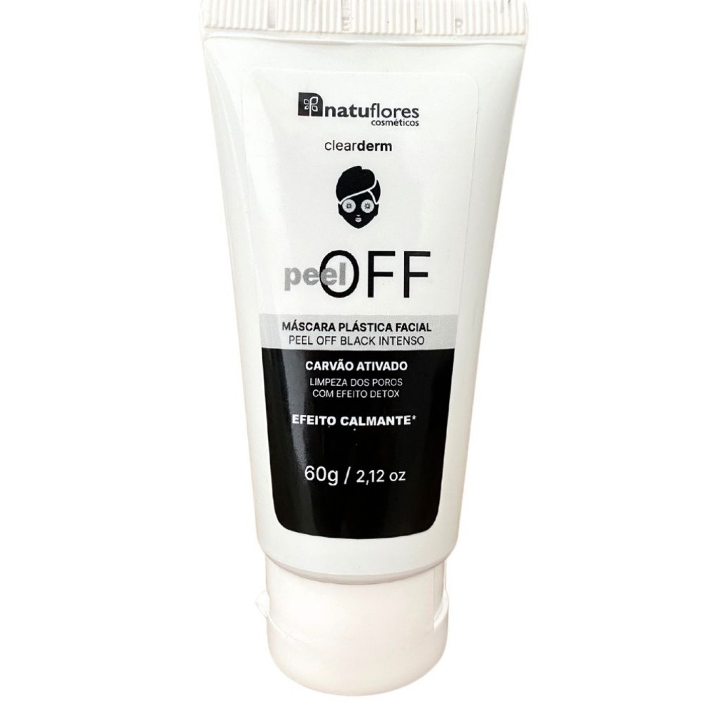 MASCARA FACIAL PEEL OFF OFF CARVÃO ATIVADO 60gr NATUFLORES