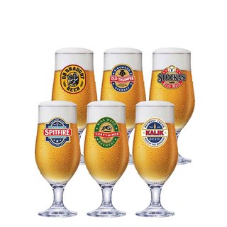 Jogo De Taças Rótulo Royal Beer Ruvolo Para Cerveja 330ml 6 Pcs em Oferta na Shopee