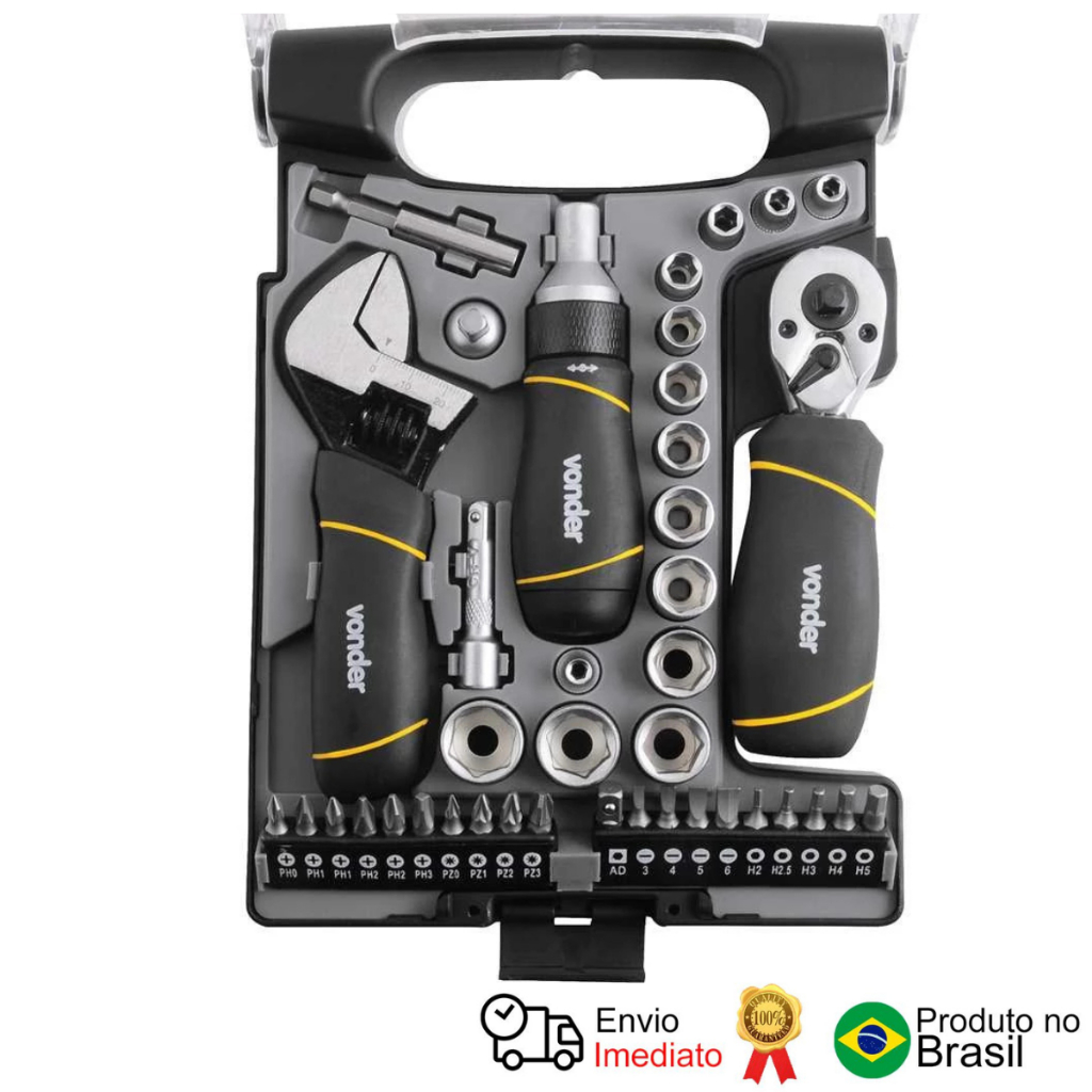 Jogo De Ferramentas Com 40 Peças Vonder em Oferta na Shopee
