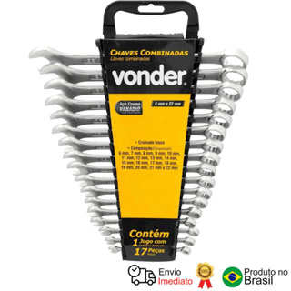 Jogo De Chaves Combinadass 6 Mm A 22 Mm 17 Peças Vonder em Oferta na Shopee