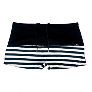 Sunga Boxer Adulto Moda Praia Forrada Cordão Ponteira Maritimo Preto e Listras Pretas Proteção UV em Oferta na Shopee