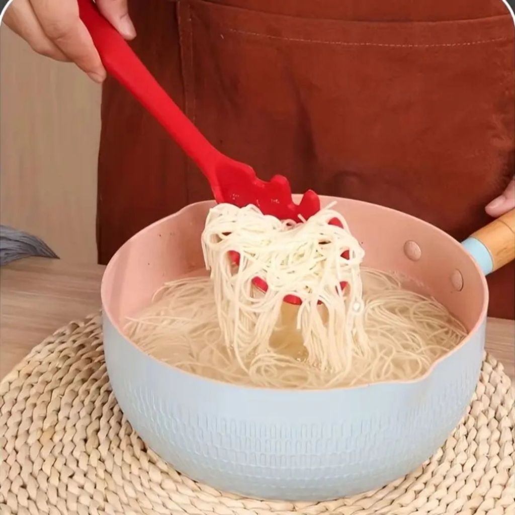 Pegador De Silicone Para Massa/Macarrão 28cm Colher de Silicone Utensílios de Casa Cozinha Silicone
