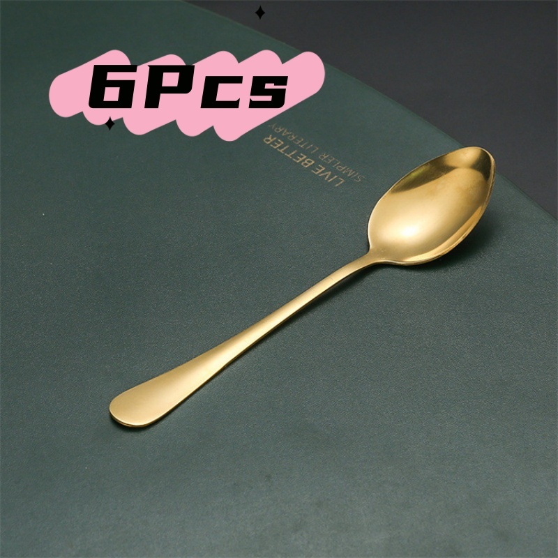 Kit 6 Jogo De Talheres Inoxidável Suprimentos De Cozinha Talheres de Talheres