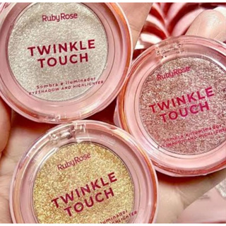 Sombra e Iluminador 2 em 1 Twinkle Touch Alta Pigmentação Ruby Rose 6g - HBM10042 em Oferta na Shopee