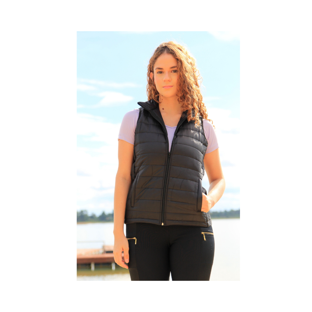 Bobojaco Colete Puffer Bomber Feminino Casual Acolchoado Matelado Inverno Frio