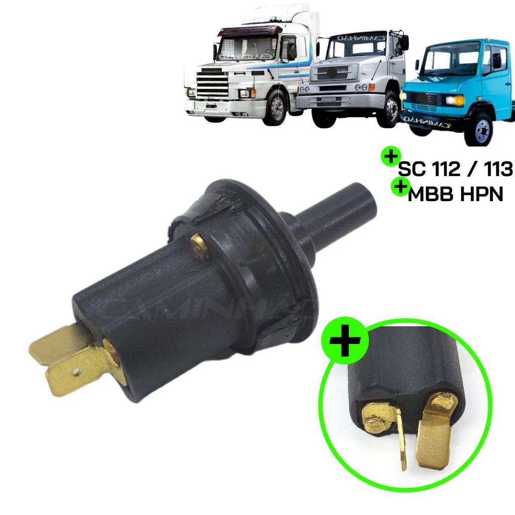 Interruptor Sensor Luz Porta Scania 112 / 113 - MBB (537215 316379) - Spare Parts and Accessories for Vehicles