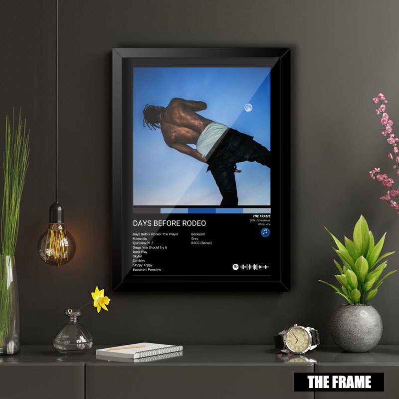 Quadro Decorativo A4/A3 Album Days Before Rodeo Travis Scott
