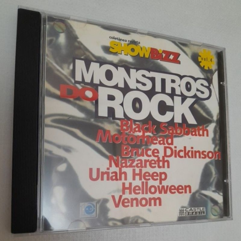 CD Monstros Do Rock - Coletânea Show Bizz - Black Sabbath Motorhead Venom Bruce Dickinson Helloween Nazareth Uriah Heep