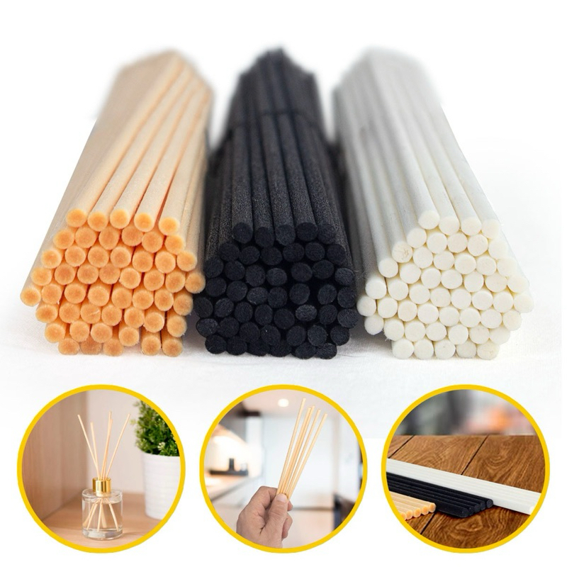 100 Varetas em fibra de algodão varetas para difusor 4mm 25cm