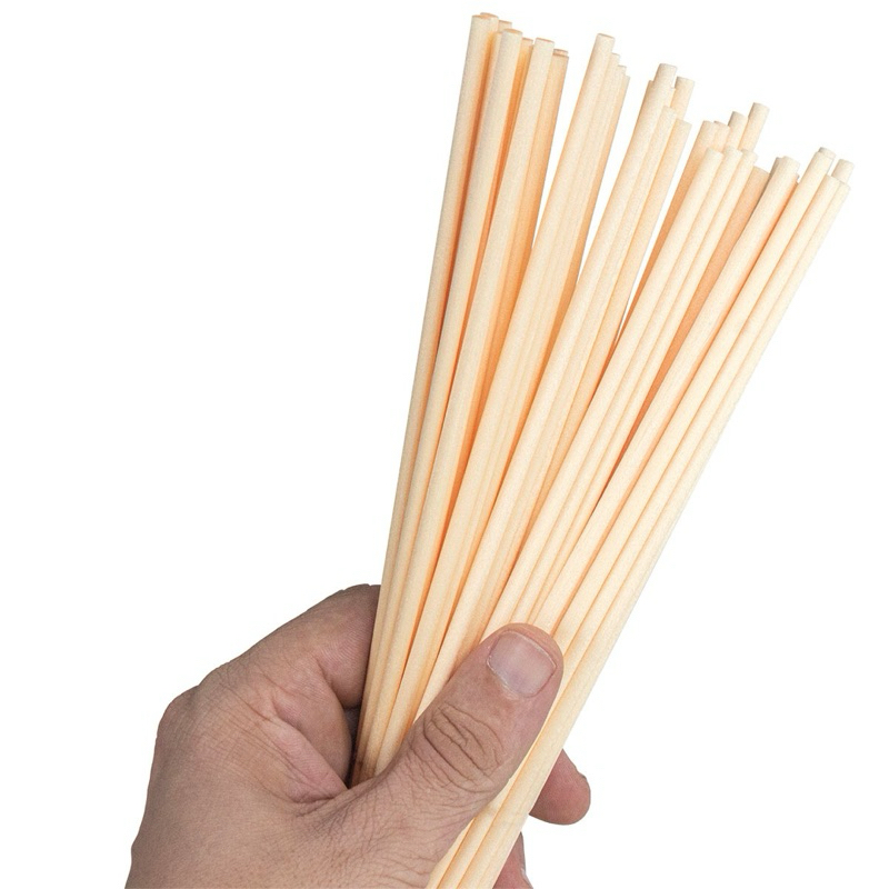 100 Varetas em fibra de algodão para difusor bege nude 20 cm 4 mm
