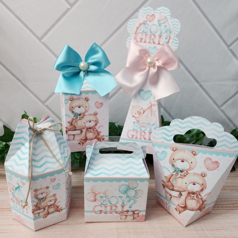 Chá Revelação Kit Personalizado l Kit Festa l Lembrancinha l Aniversario l Caixinhas Personalizadas l Festa Infantil