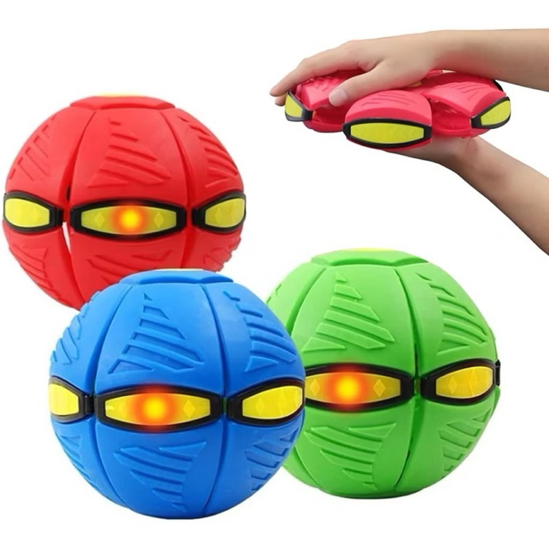 BOLA VOADORA COM LED PULA PULA BRINQUEDO PET BOLA MAGICA MALUCA DISCO VOADOR