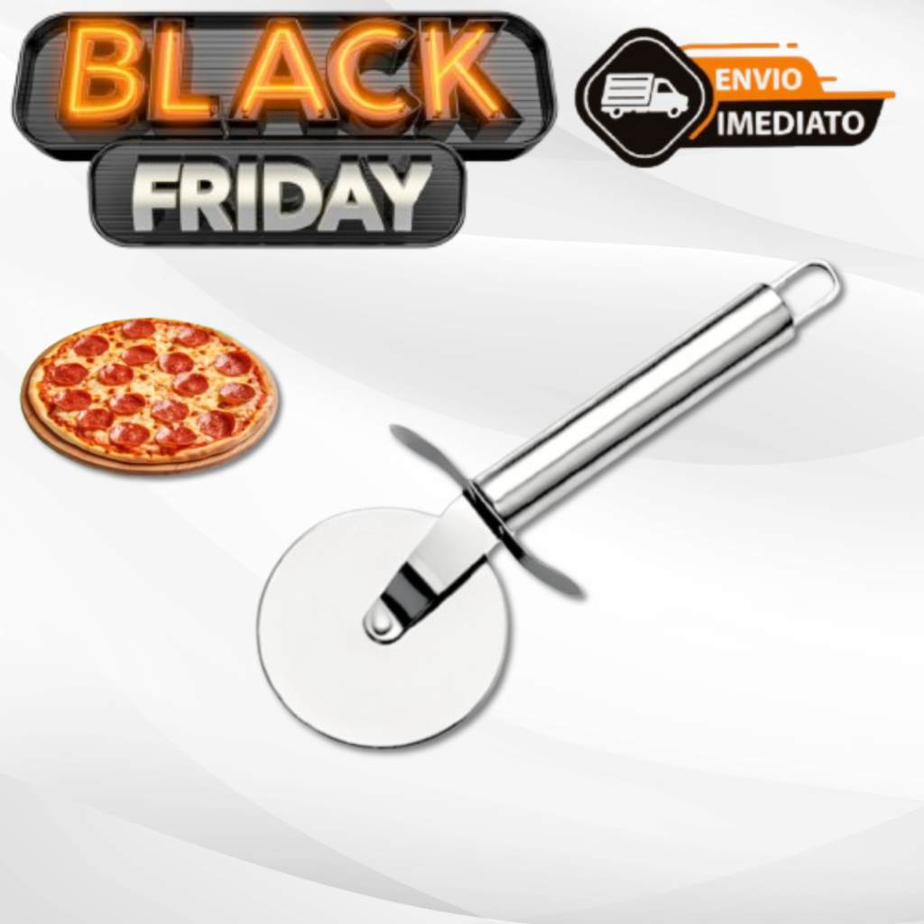 Cortador de Pizza Carretilha de Cortar Pizza Aço Inox Carretilha De Cortar Massa Resistente Pizzaria e Restaurante