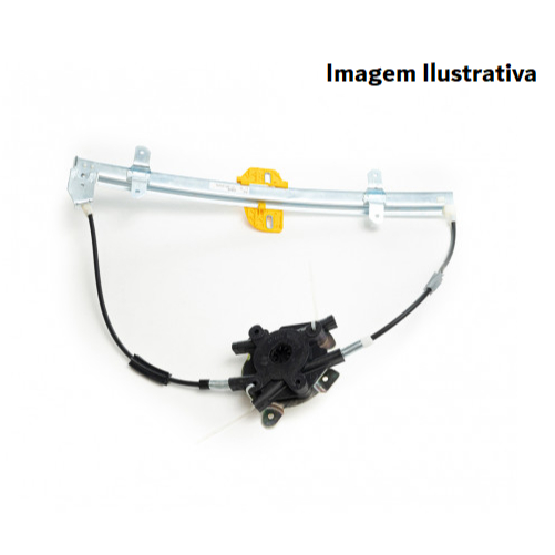 Máquina Vidro Elétrico - Direito - S/motor - Fix. Mabuchi - VW Gol GII 94 a 00 2P - Parati GII 96 a 00 2P - 20808