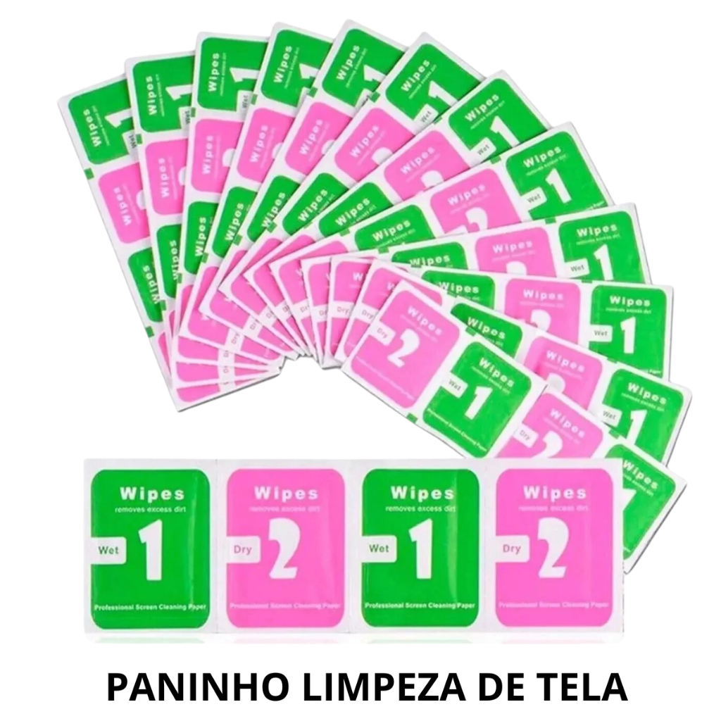 Kit Limpeza de Telas Aplicar Película e Limpeza em Multimídia Tablet Relógio Câmeras Celulares Smart Watch