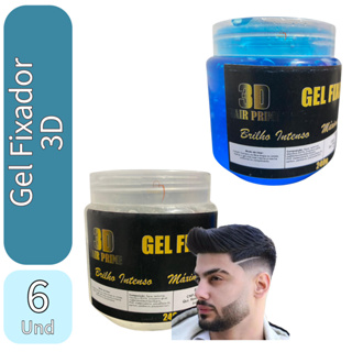 6 Gel Fixador Cabelo Perfeito Azul e Incolor - Formulado com D-Pantenol em Oferta na Shopee