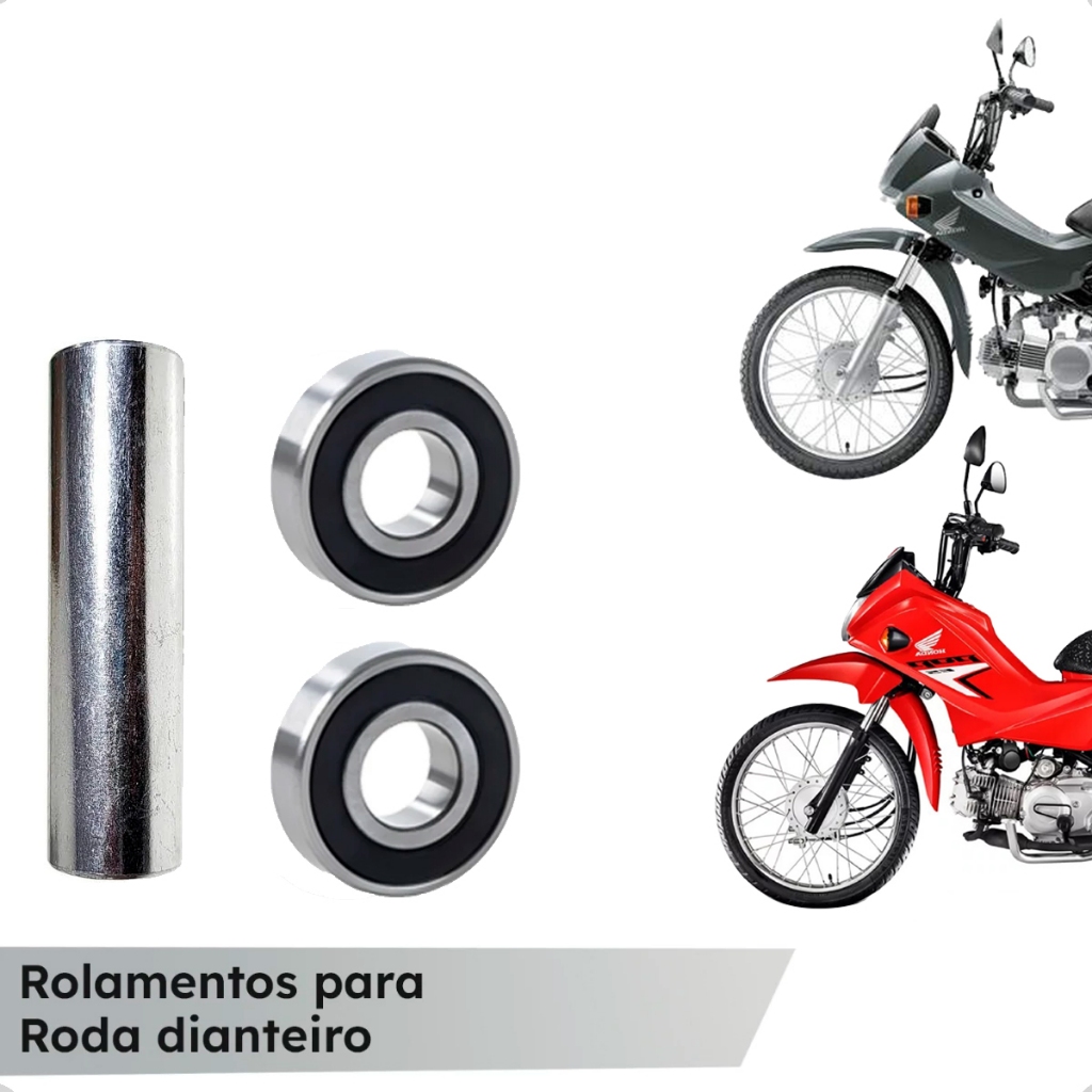 Kit Espaçador com Rolamentos Dianteira para Pop 100/110