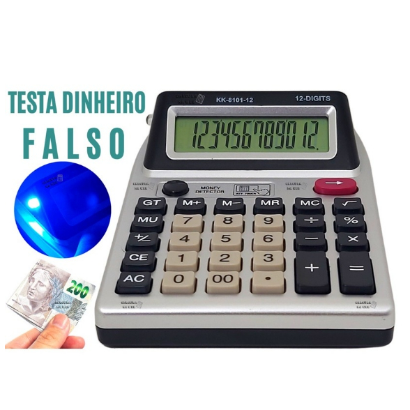 Calculadora ( Testa Dinheiro Falso ) Para Caixa De Comércio em Oferta na Shopee