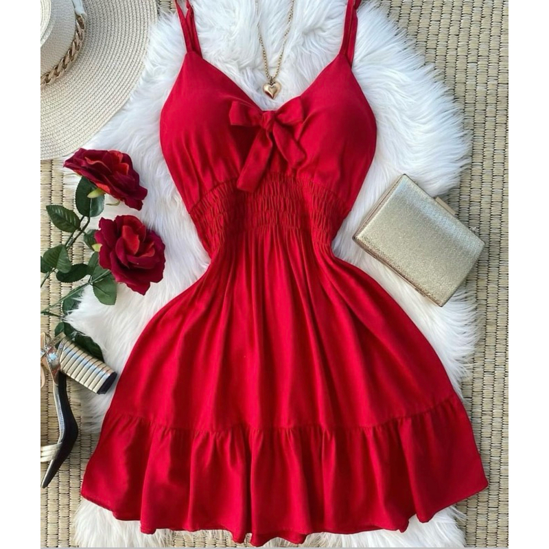 vestido boneca em viscolinho com bojo super lindo